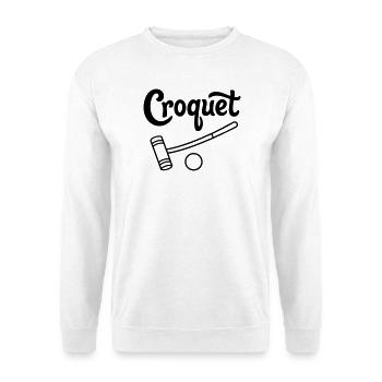 croquet - Unisex Sweatshirt - white - Front