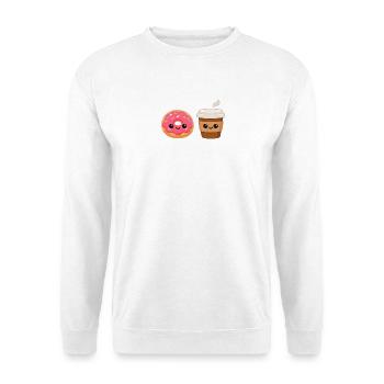 Amis du Donut et du Café - Sweat-shirt Unisexe - blanc - Devant