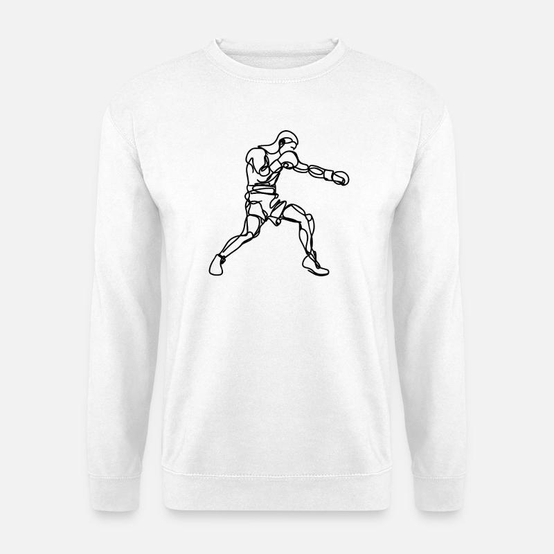 Boxing Graphics - Unisex Sweatshirt - white