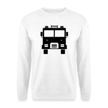 Feuerwehrauto - Unisex Pullover - Weiß - Vorne