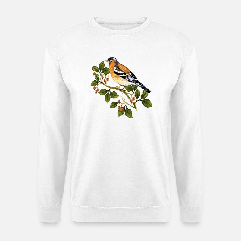 Bunter Vogel - Unisex Pullover - Weiß