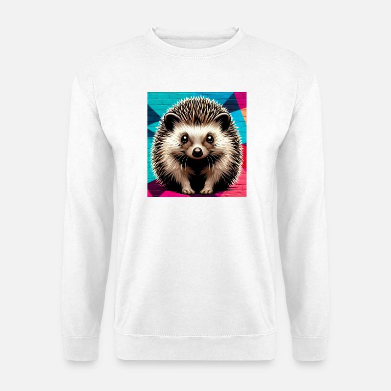 hedgehog - Unisex Sweatshirt - white