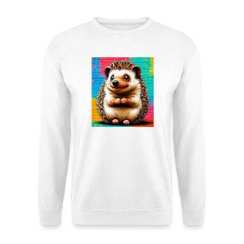Igel - Unisex Pullover - Weiß - Vorne