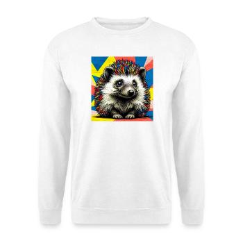 Igel - Unisex Pullover - Weiß - Vorne