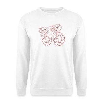 33e anniversaire - Sweat-shirt Unisexe - blanc - Devant