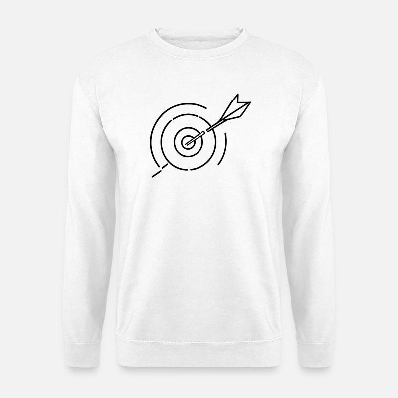 Cible de tir à l’arc - Sweat-shirt Unisexe - blanc