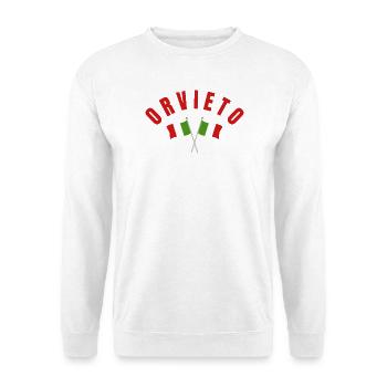 Orvieto Italian Flags - Unisex Sweatshirt - white - Front