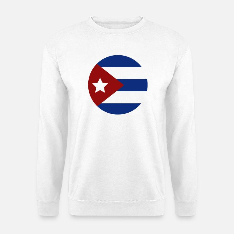 Cuba flag - Unisex Sweatshirt - white