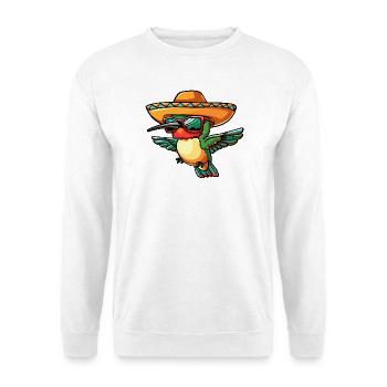 Kolibri Vogel Lustig Sombrero - Unisex Pullover - Weiß - Vorne