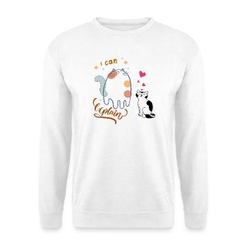 Ich kann erklären  - Unisex Pullover - Weiß - Vorne