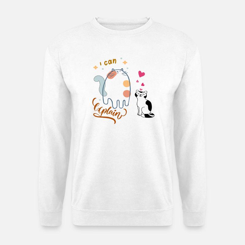 I can explain - Unisex Sweatshirt - white