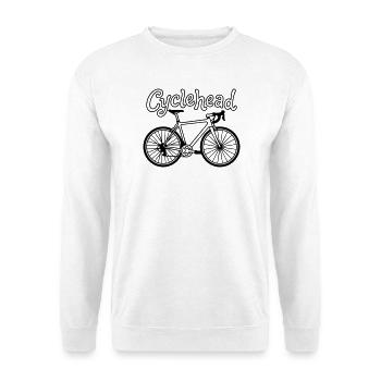Hipster moto - Sweat-shirt Unisexe - blanc - Devant