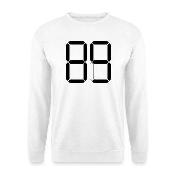 NUMBER 89 Eighty-Nine Gift Digital - Unisex Sweatshirt - white - Front