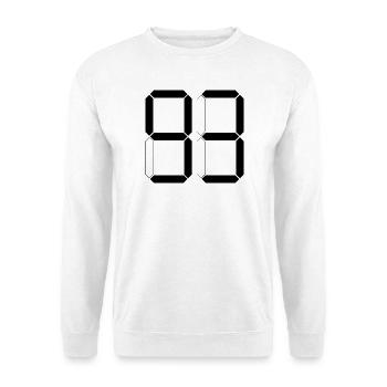 NUMBER 93 Ninety-Three Gift Digital - Unisex Sweatshirt - white - Front