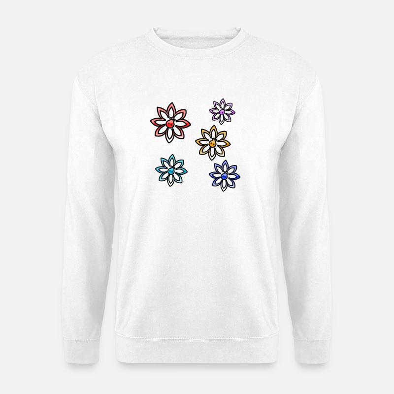 Blumen - Unisex Pullover - Weiß