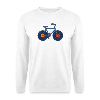 Vinyl Cycle Echo - Sweat-shirt Unisexe - blanc - Devant