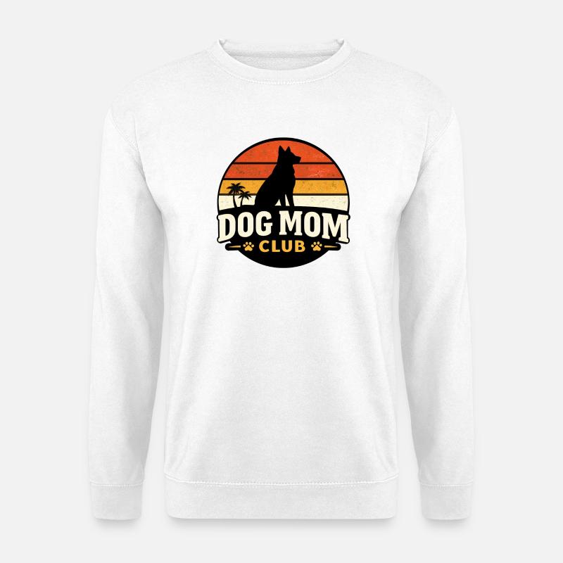 Dog Mom Club - Unisex Pullover - Weiß