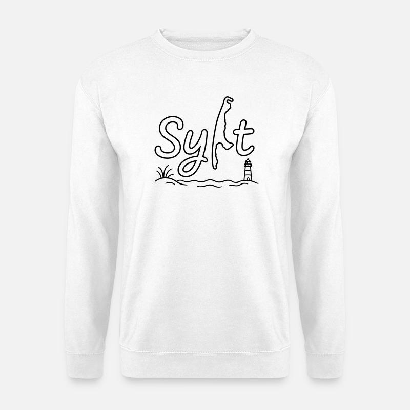 Sylt Island Outline - Unisex Sweatshirt - white