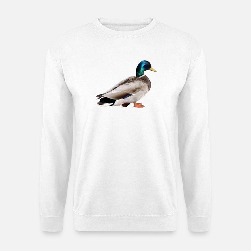 Mallard Male - Unisex Sweatshirt - white