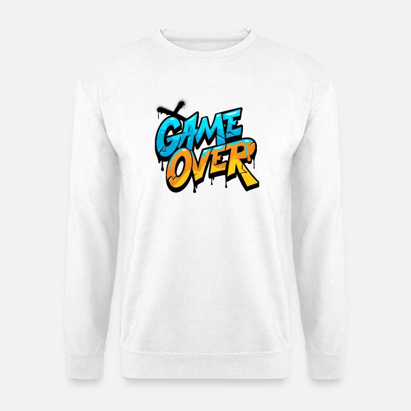 Game Over Graffiti Glow - Unisex Sweatshirt - white
