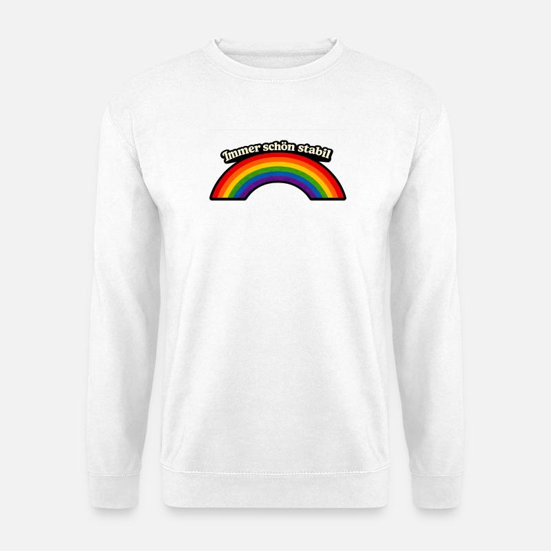 Always nice and stable x Rainbow - Unisex Sweatshirt - white