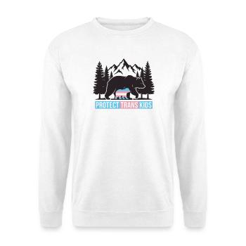 Pride Month LGBT -  Protect Trans Kids - Unisex Sweatshirt - white - Front