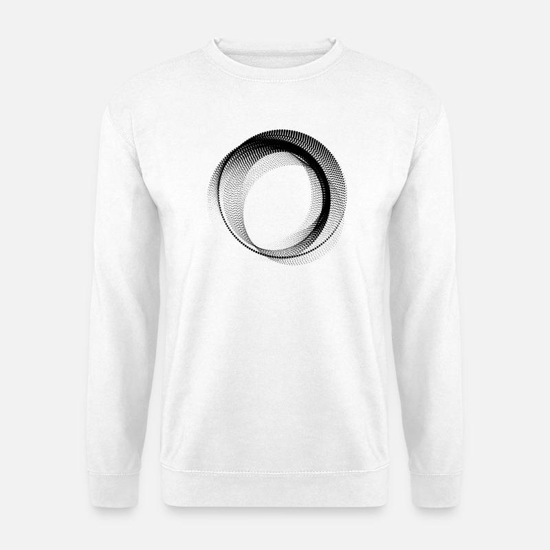 abstract circular shape - Unisex Sweatshirt - white