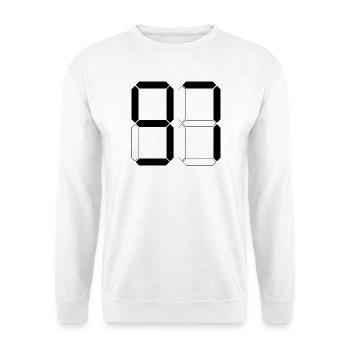 NUMÉRO 97 Quatre-vingt-dix-sept cadeaux numériques - Sweat-shirt Unisexe - blanc - Devant