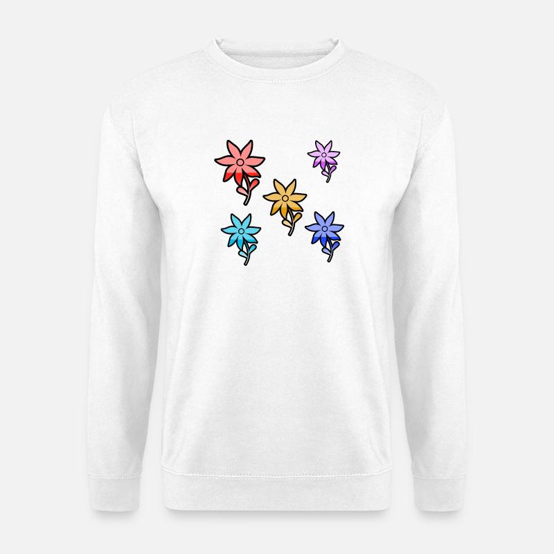Blumen - Unisex Pullover - Weiß