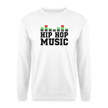 Musique Hip Hop - Sweat-shirt Unisexe - blanc - Devant