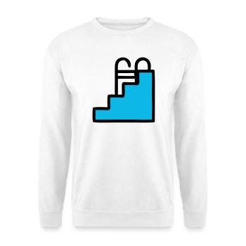  Pool Leiter Schwimmbad Icon - Unisex Pullover - Weiß - Vorne