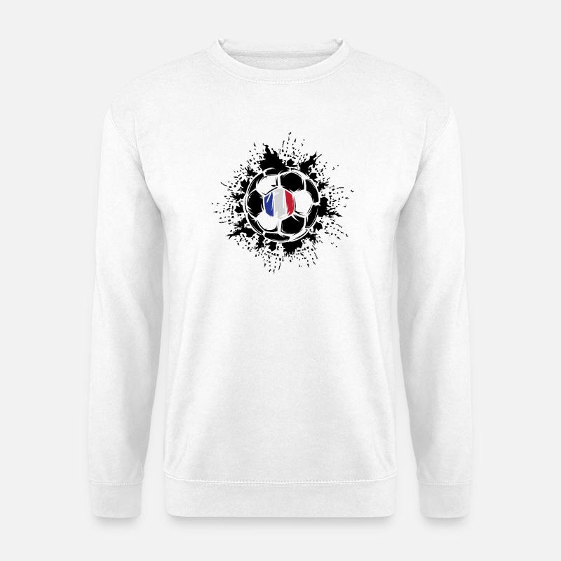 Ballexplosion Frankreich Fußballteam - Unisex Pullover - Weiß