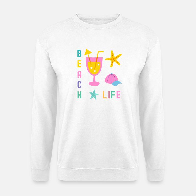 Beach Life Summer Style - Unisex Sweatshirt - white