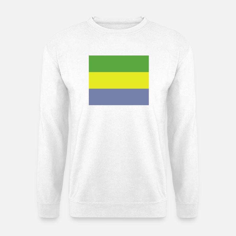 Gabon flag - Unisex Sweatshirt - white