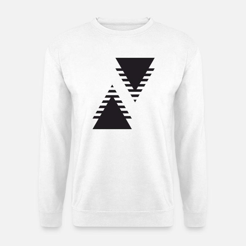 Dual Triangles Echo - Unisex Sweatshirt - white