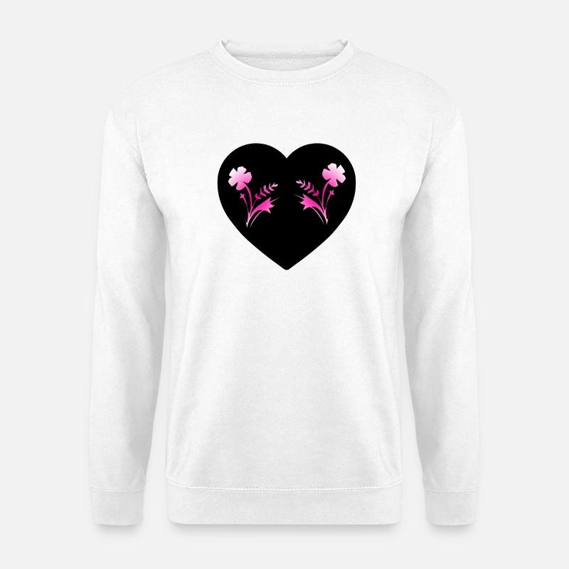 Blumen - Unisex Pullover - Weiß