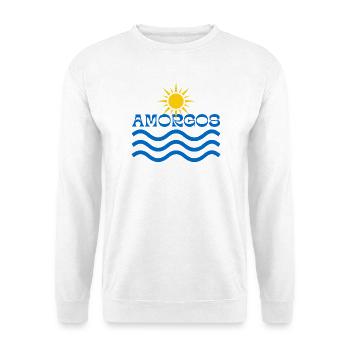 Amorgos Sun Waves  - Unisex Sweatshirt - white - Front
