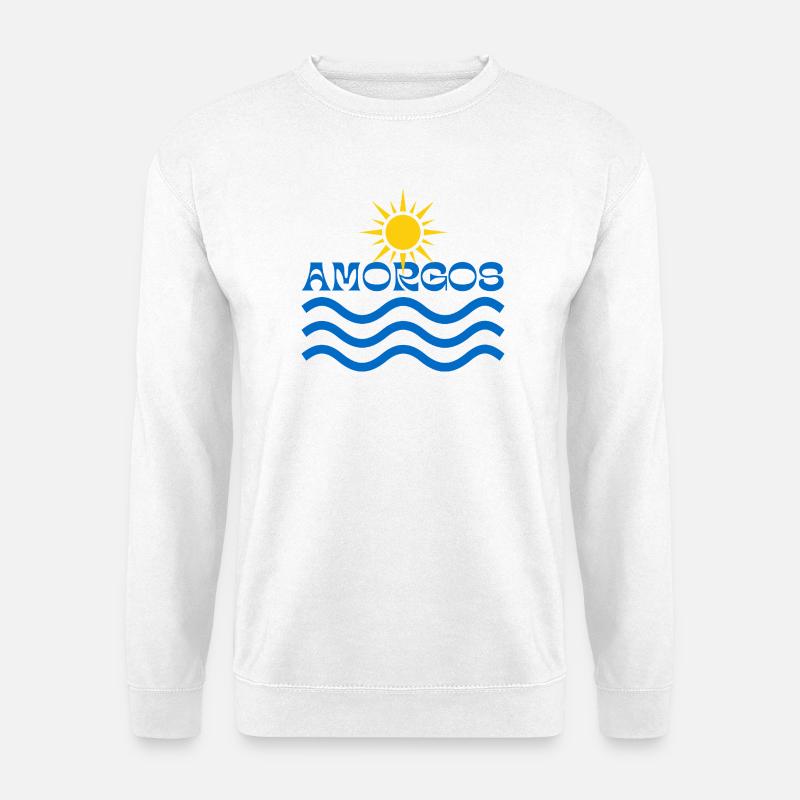 Amorgos Sun Waves - Unisex Sweatshirt - white