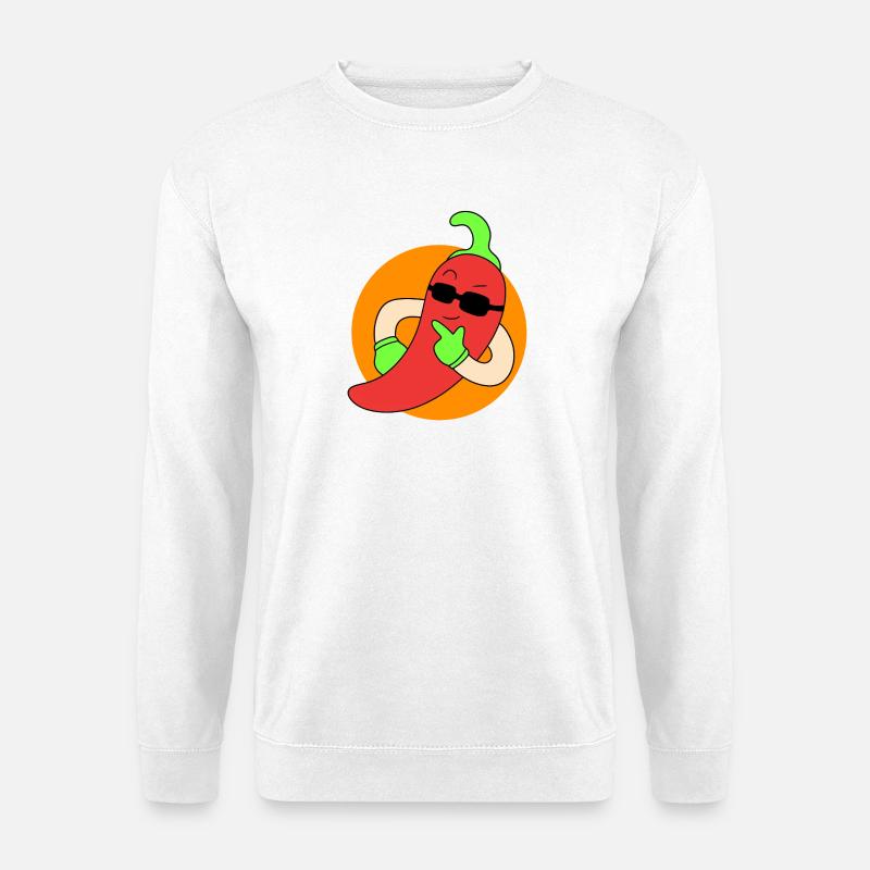Cool chilli pepper - Unisex Sweatshirt - white