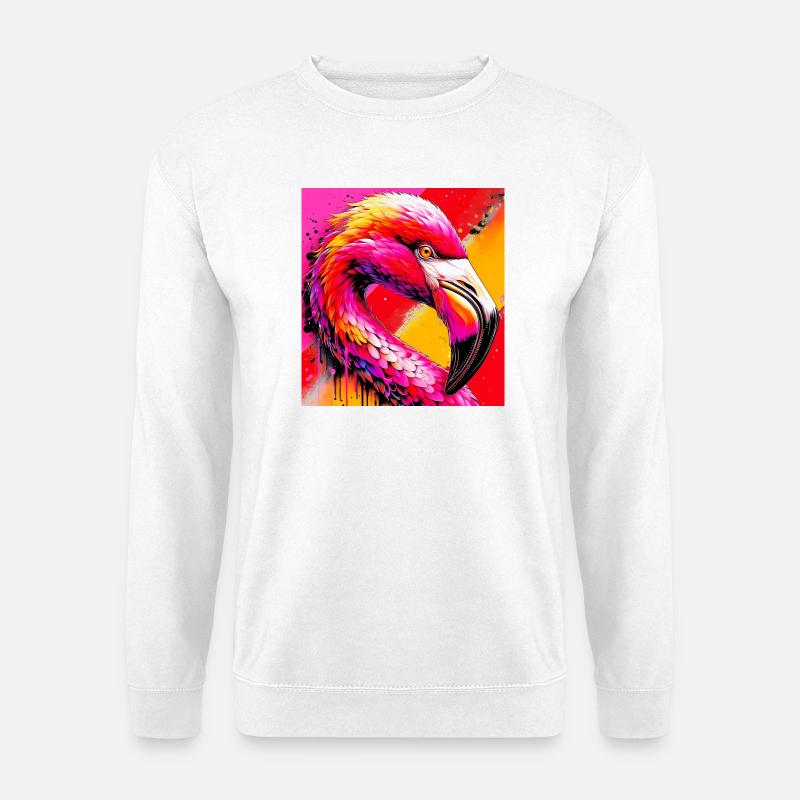 flamingo - Unisex Sweatshirt - white