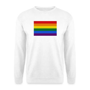Gay rainbow flag - Unisex Sweatshirt - white - Front