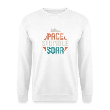 Pace Stumble Soar — Colorful Motivation - Unisex Sweatshirt - white - Front