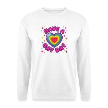LGBTQ Pride Month - Have a Gay Day - Unisex Sweatshirt - white - Front