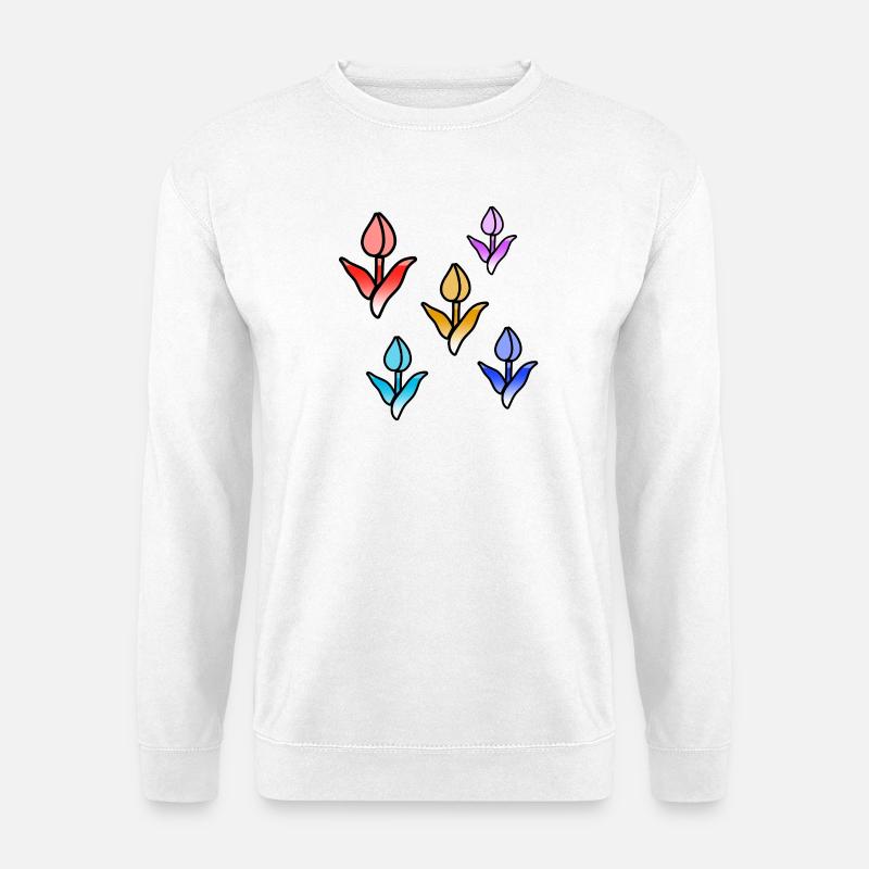 Blumen - Unisex Pullover - Weiß