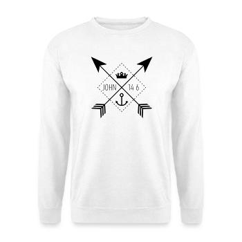 Sign John14:6 - Unisex Pullover - Weiß - Vorne