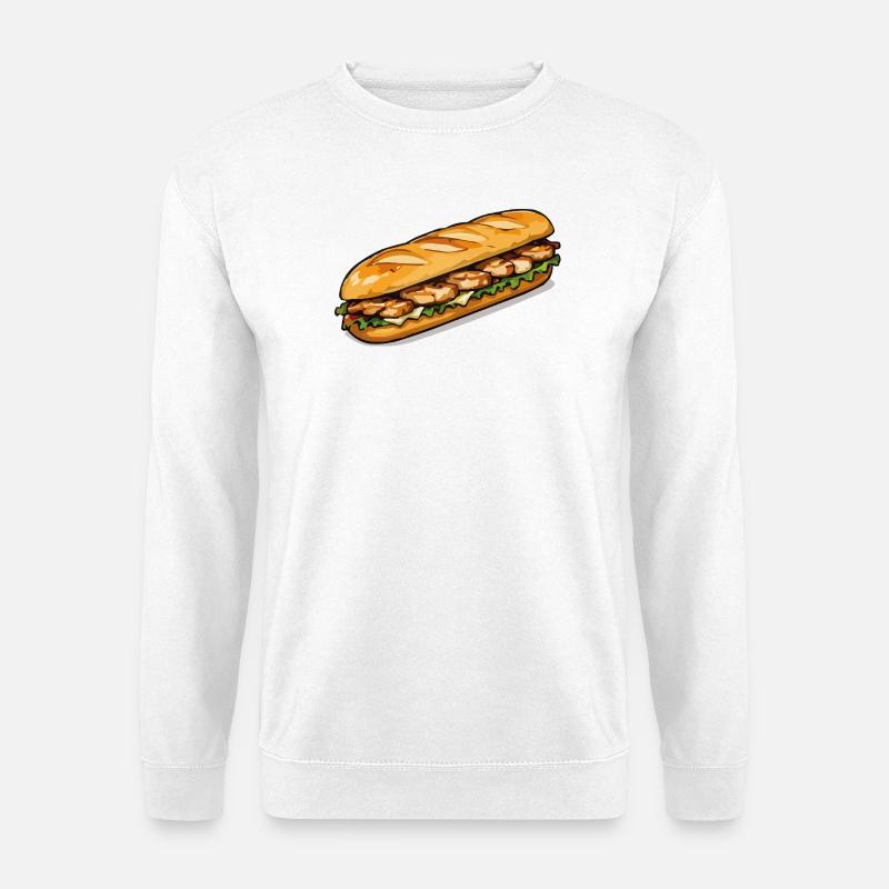 Grilled Chicken Sub Art - Unisex Sweatshirt - white