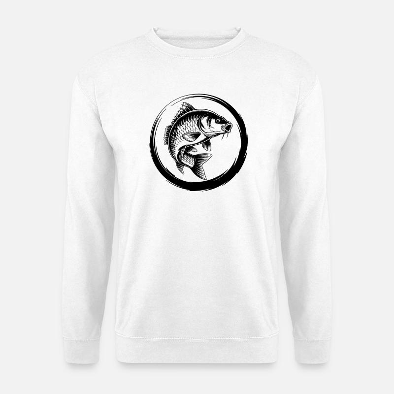 Karpfen Angeln - Unisex Pullover - Weiß