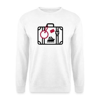 Koffer Reise Kreuzfahrt Urlaub - Unisex Pullover - Weiß - Vorne