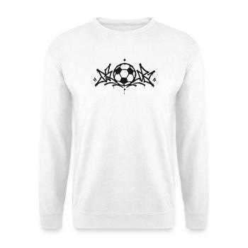 Football Graffiti Art de rue Motif urbain de football - Sweat-shirt Unisexe - blanc - Devant