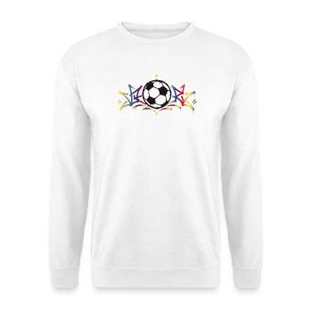 Football Graffiti Art de rue Motif urbain de football - Sweat-shirt Unisexe - blanc - Devant